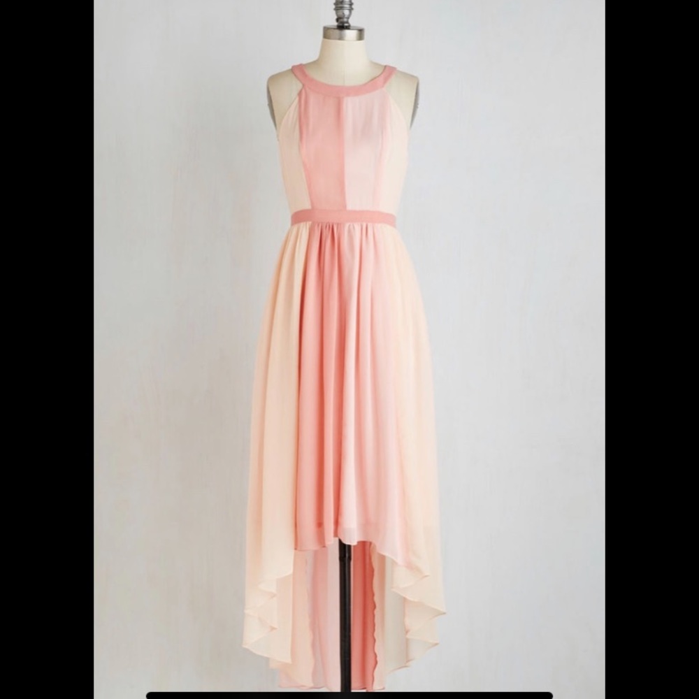 ModCloth “Peachyqueen” high-low dress
